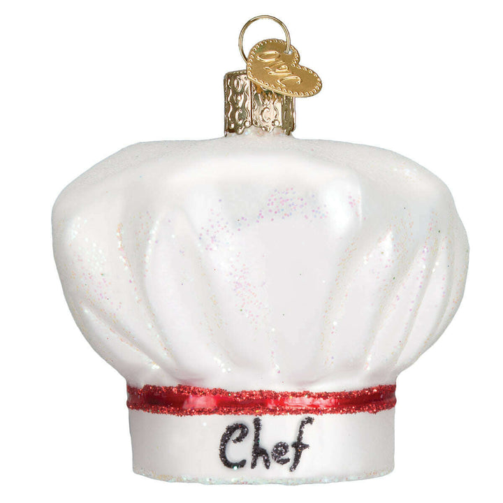 Old World Christmas Chef's Hat Blown Glass Ornament