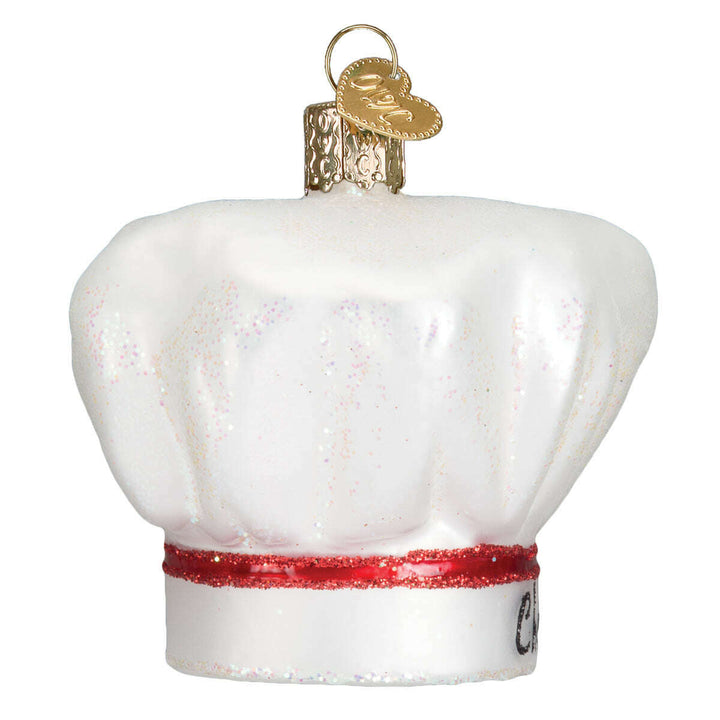 Old World Christmas Chef's Hat Blown Glass Ornament