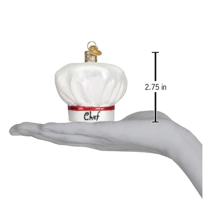 Old World Christmas Chef's Hat Blown Glass Ornament