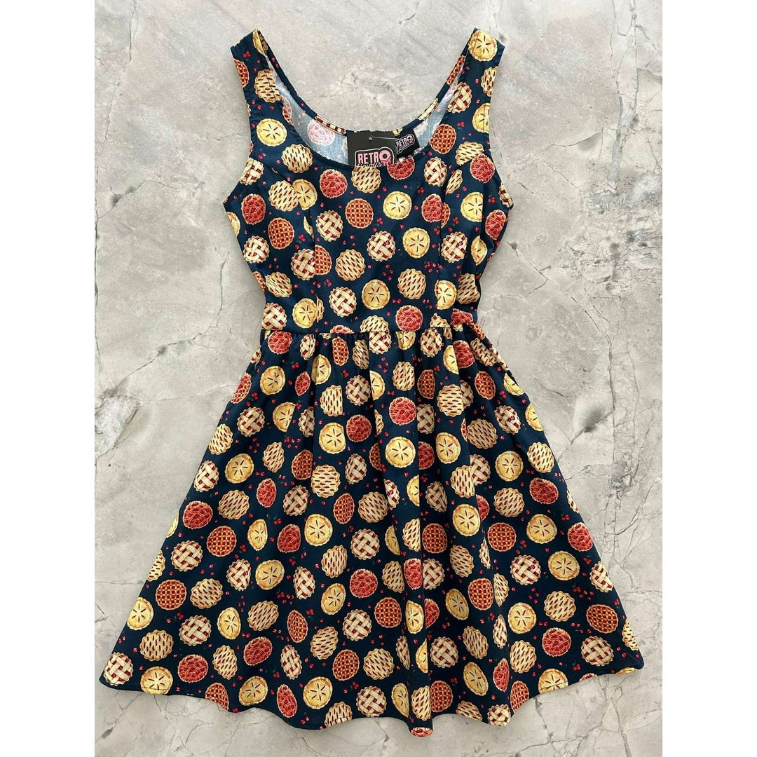 Cherry Pie Shorter Length Fit & Flare Dress - Small only, 1 left!