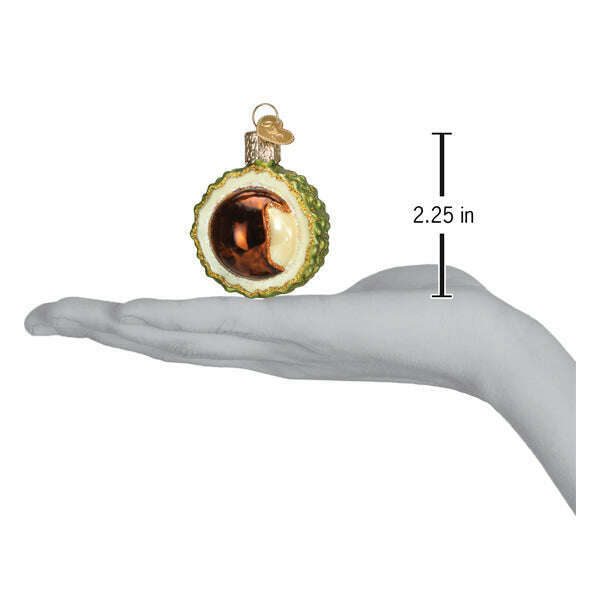 Old World Christmas Chestnut Blown Glass Ornament