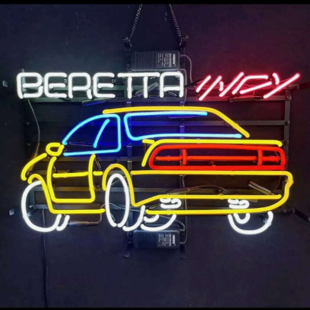 Chevorlet Beretta Indy Car Neon Signs