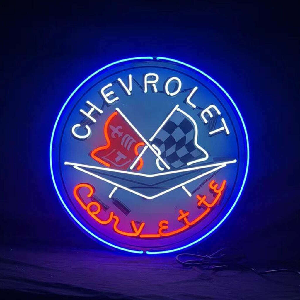 Chevrolet Corvette Auto Car Neon Signs
