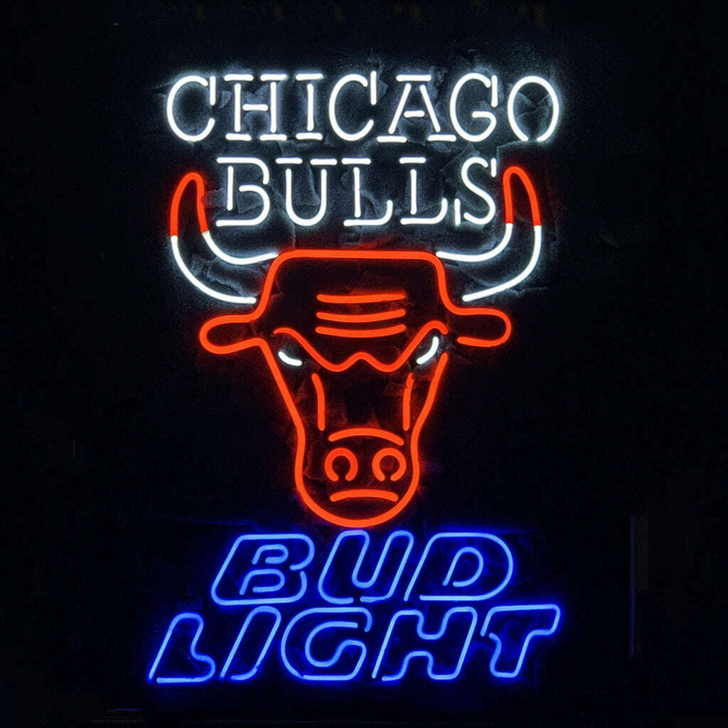 Chicago Bulls Bud Light Neon Sign Light