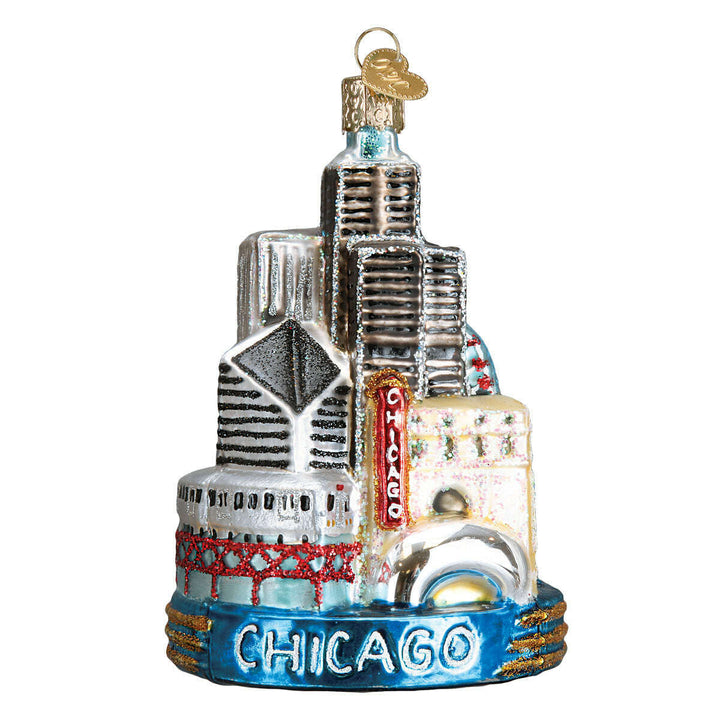 Old World Christmas Chicago Blown Glass Ornament