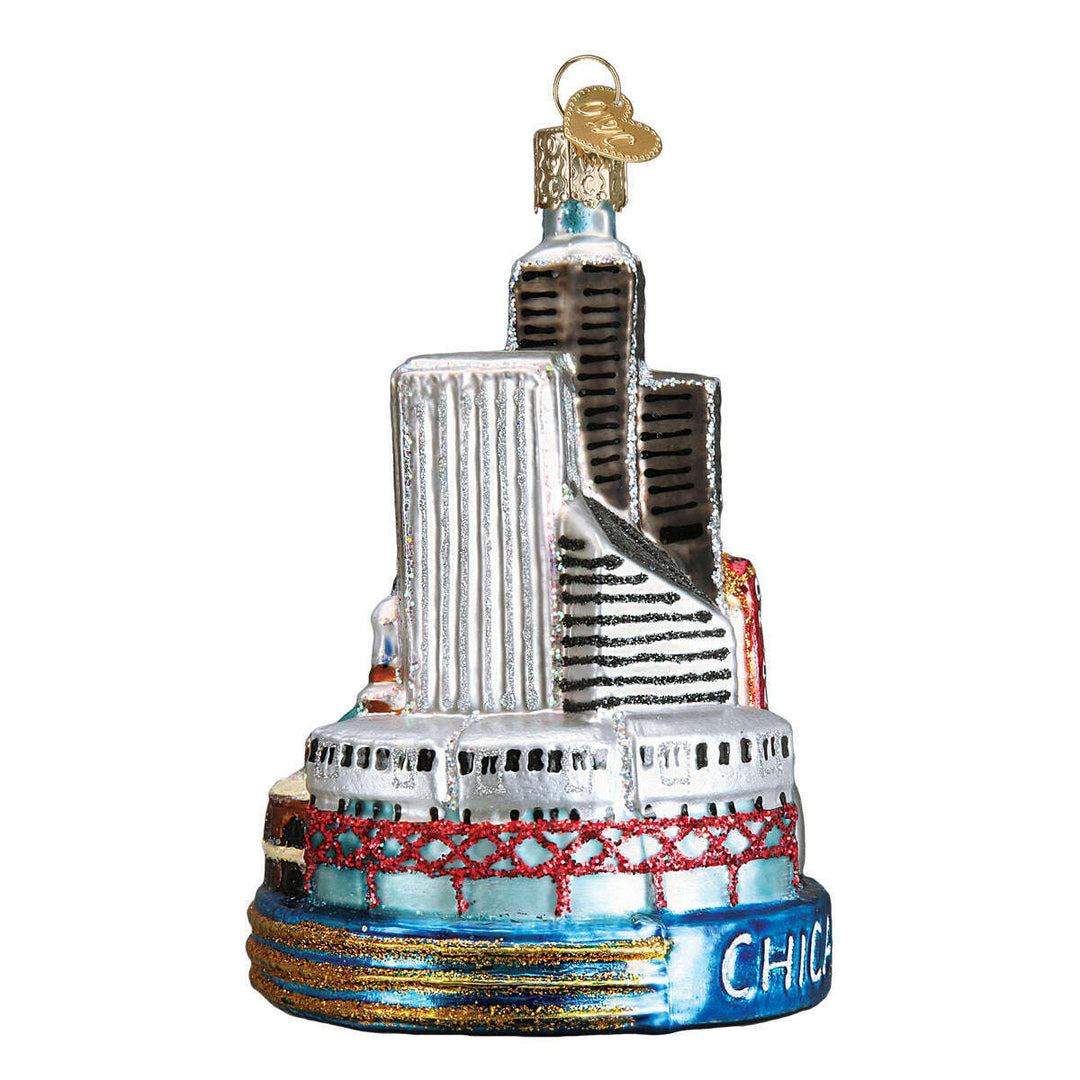 Old World Christmas Chicago Blown Glass Ornament
