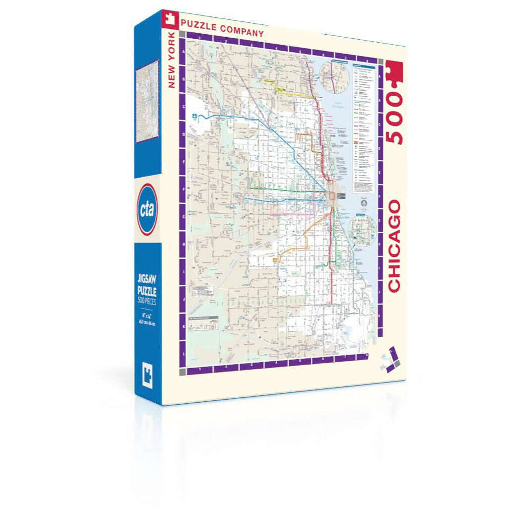 Chicago Transit Map Jigsaw Puzzle