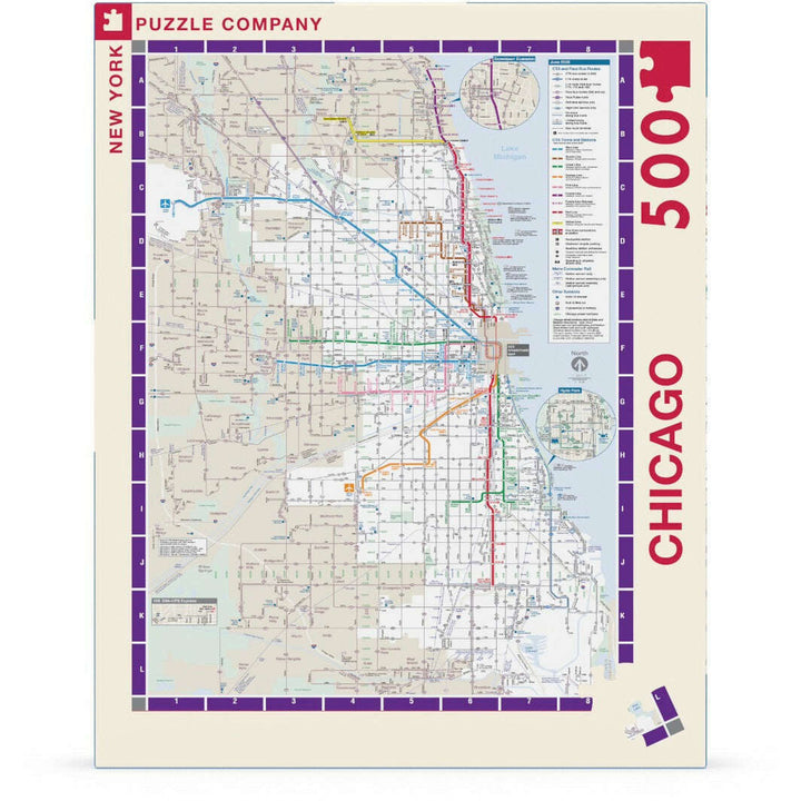 Chicago Transit Map Jigsaw Puzzle