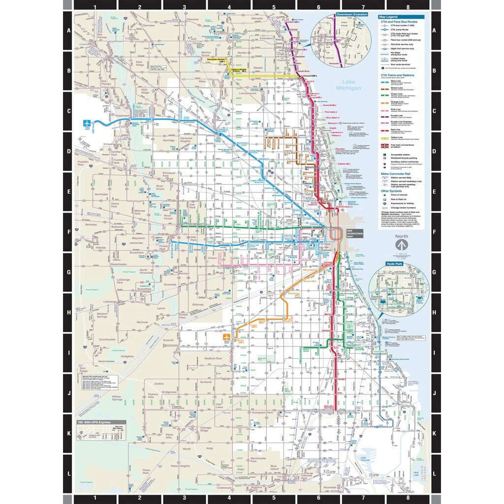 Chicago Transit Map Jigsaw Puzzle