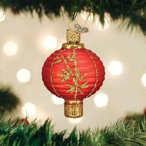 Old World Christmas Chinese Lantern Blown Glass Ornament