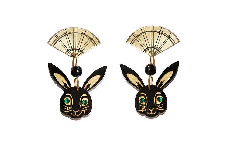 Chinese Year of the Rabbit Earrings by LaliBlue - Quirks!