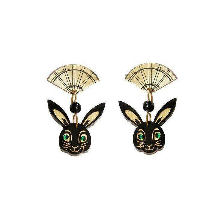 Chinese Year of the Rabbit Earrings by LaliBlue - Quirks!