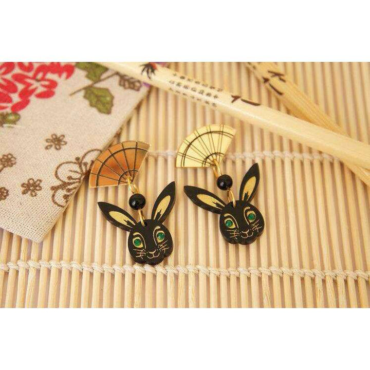 Chinese Year of the Rabbit Earrings by LaliBlue - Quirks!