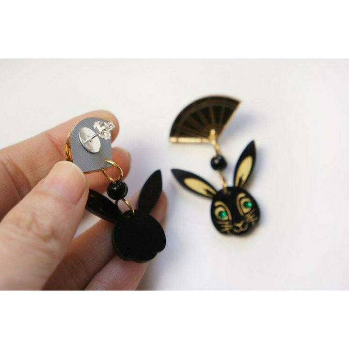 Chinese Year of the Rabbit Earrings by LaliBlue - Quirks!