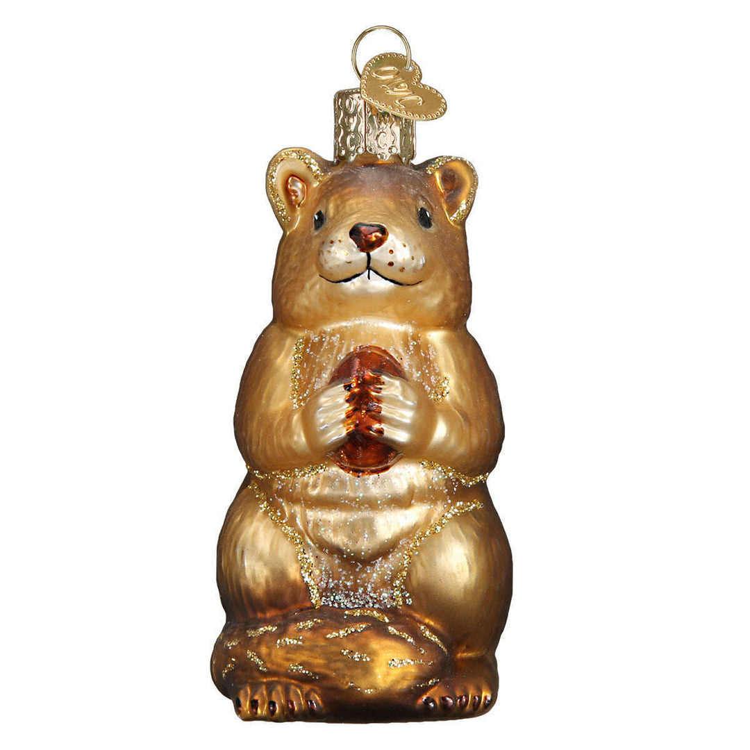 Old World Christmas Chipmunk Blown Glass Ornament
