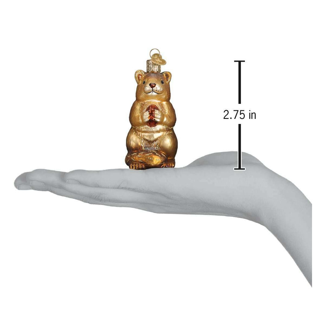 Old World Christmas Chipmunk Blown Glass Ornament