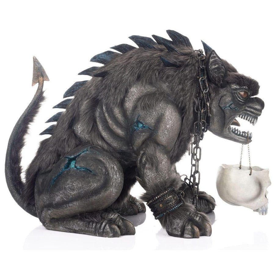 Chomp, Dog of the Underworld with Candy Bowl by Katherine's Collection 