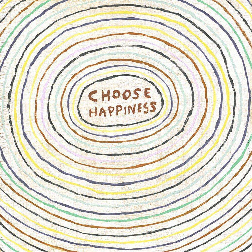 "Choose Happiness" 23" x 23" Art Print - Quirks!