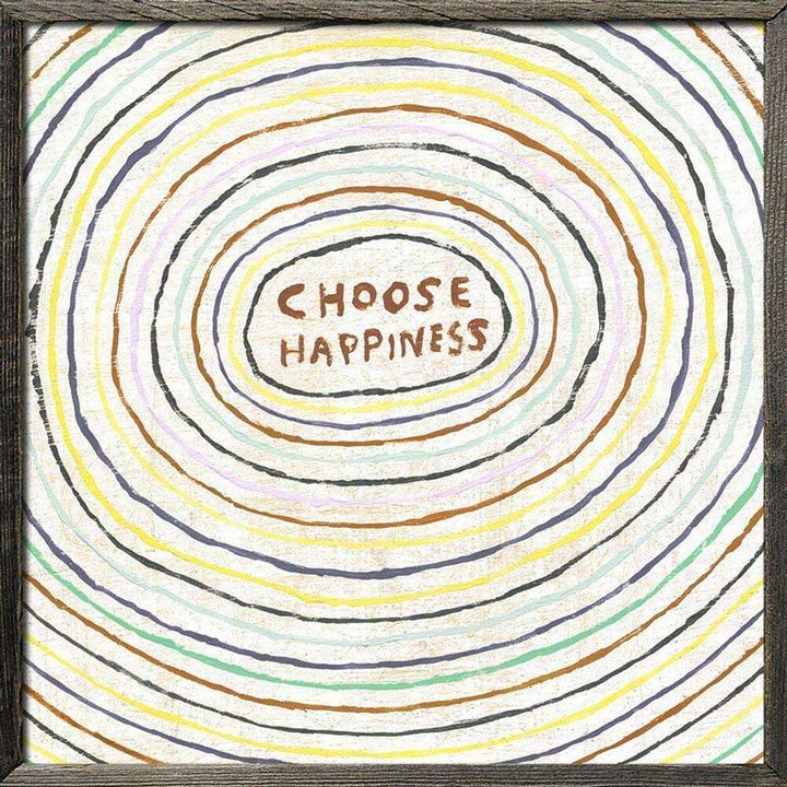 "Choose Happiness" 23" x 23" Art Print - Quirks!