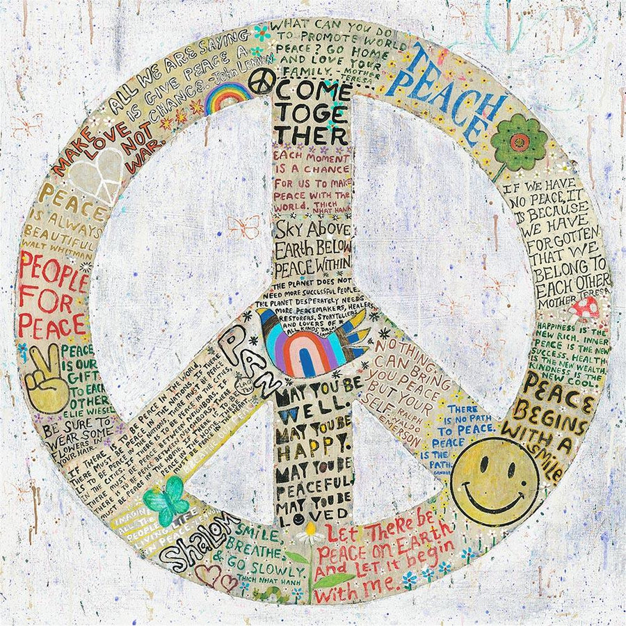 "Choose Peace in White" Art Print - Quirks!