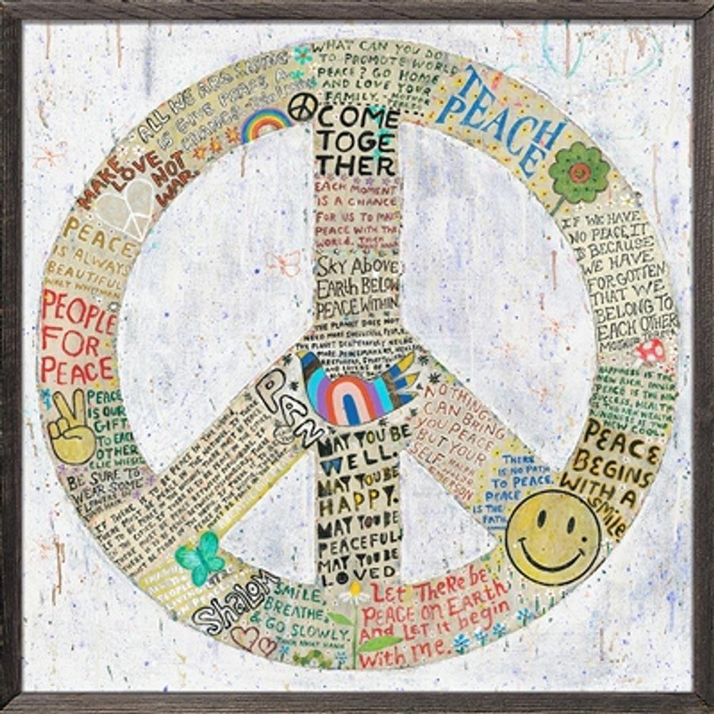 "Choose Peace in White" Art Print - Quirks!