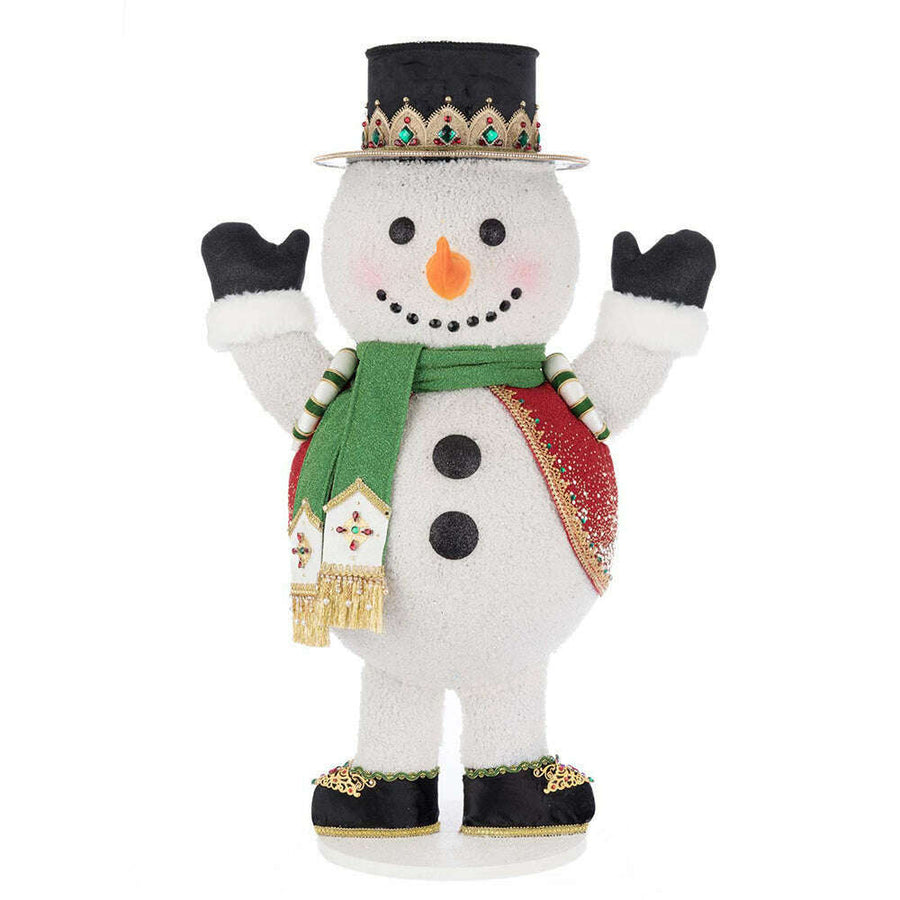 Christmas Ball Snowman Candy Container by Katherine's Collection image
