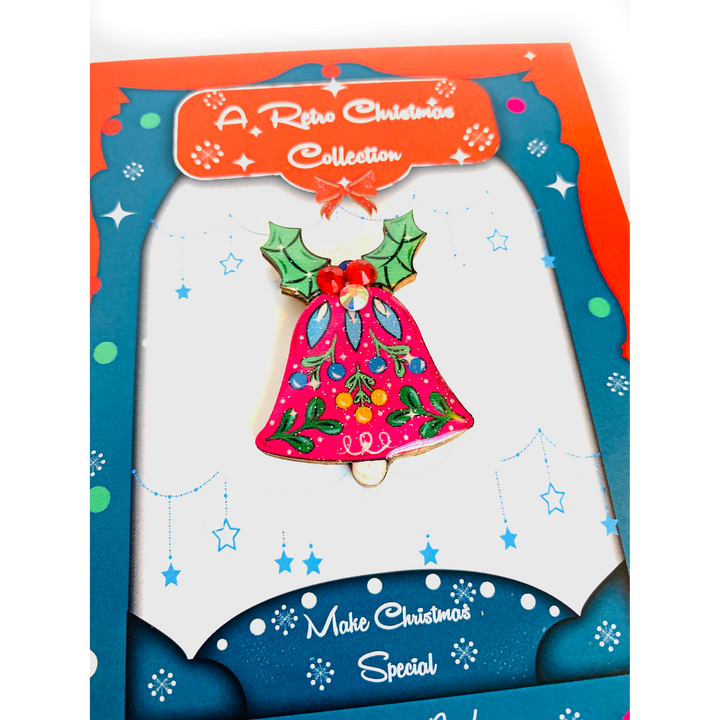 Christmas Bell Brooch by Rosie Rose Parker