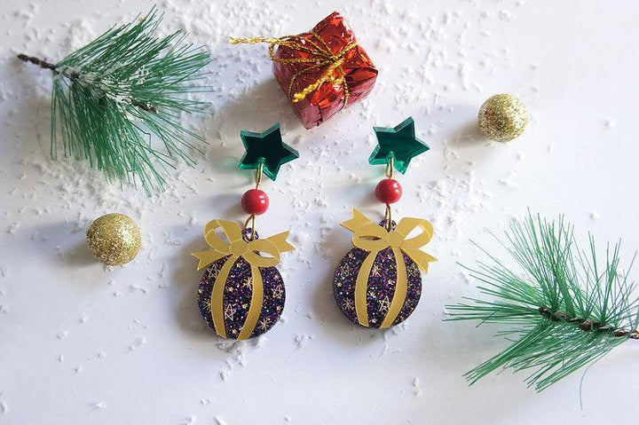 Christmas Bulbs Earrings by Laliblue - Quirks!