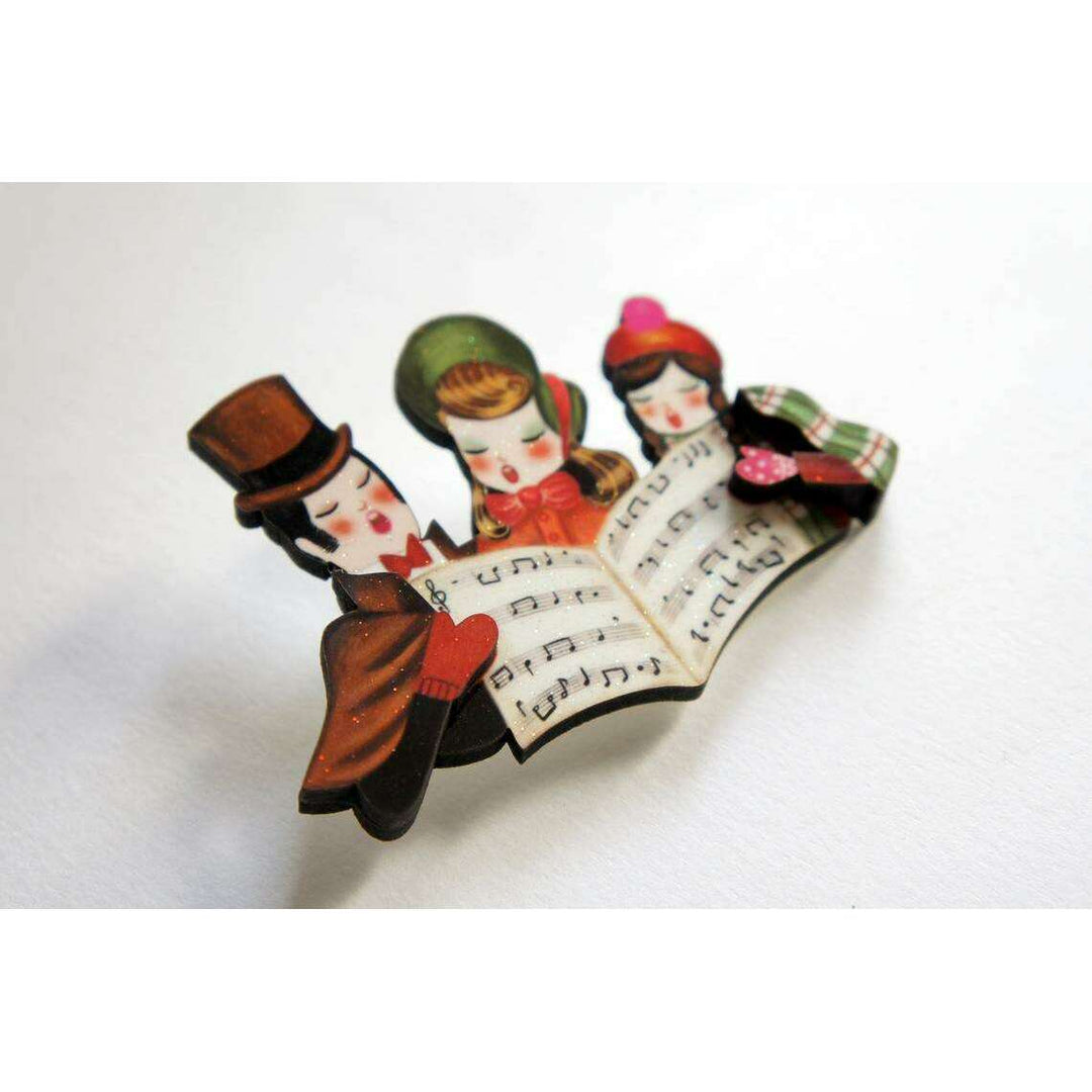 Christmas Carols Brooch by Laliblue - Quirks!