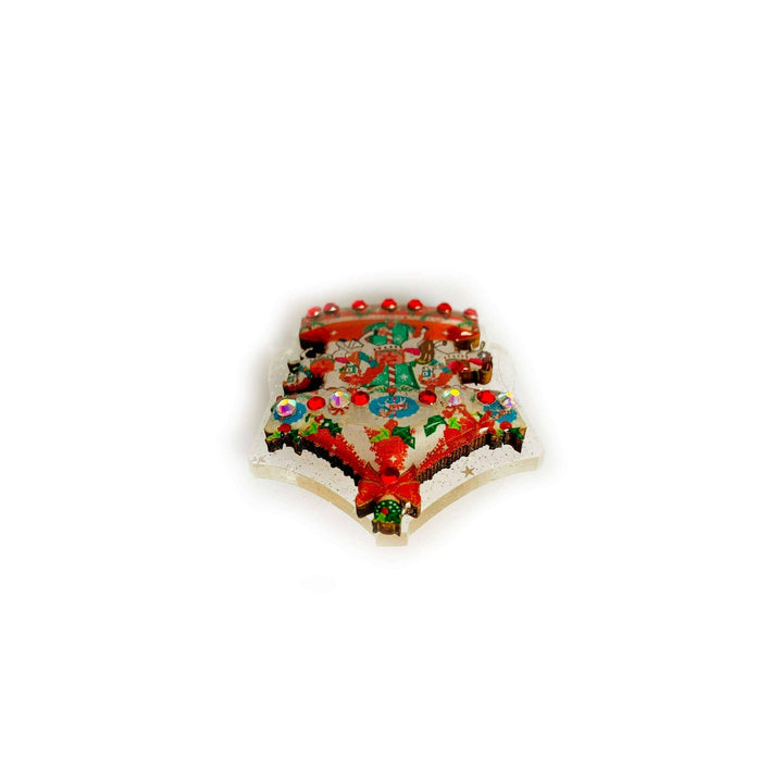 Christmas Carousel Brooch by Rosie Rose Parker