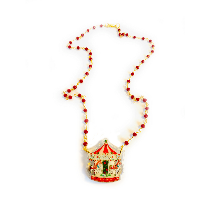 Christmas Carousel Necklace by Rosie Rose Parker