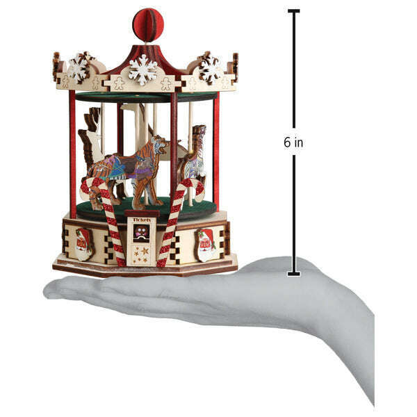Old World Christmas Carousel Blown Glass Ornament