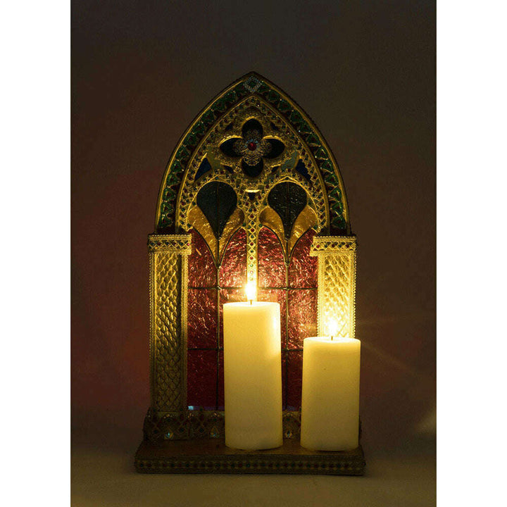 Christmas Castle Pillar Candle Holder by Katherine's Collection image 2
