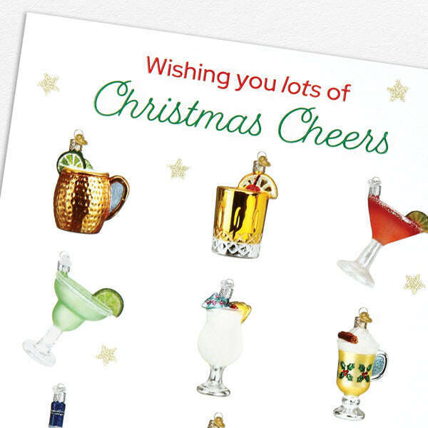 Old World Christmas Cheers Holiday Card