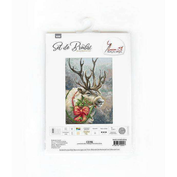 Christmas Deer B598L Counted Cross-Stitch Kit