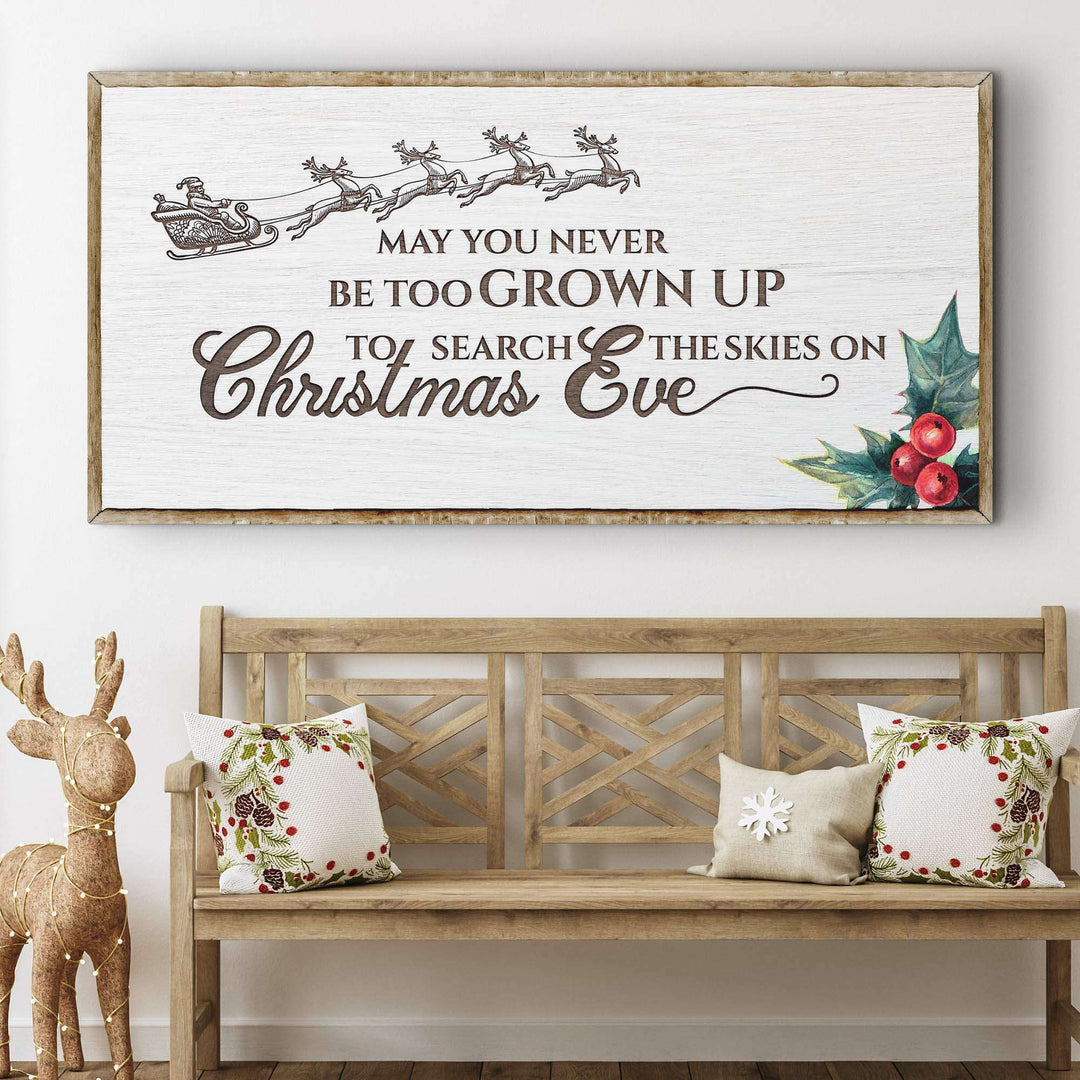 Christmas Eve Farmhouse Sign