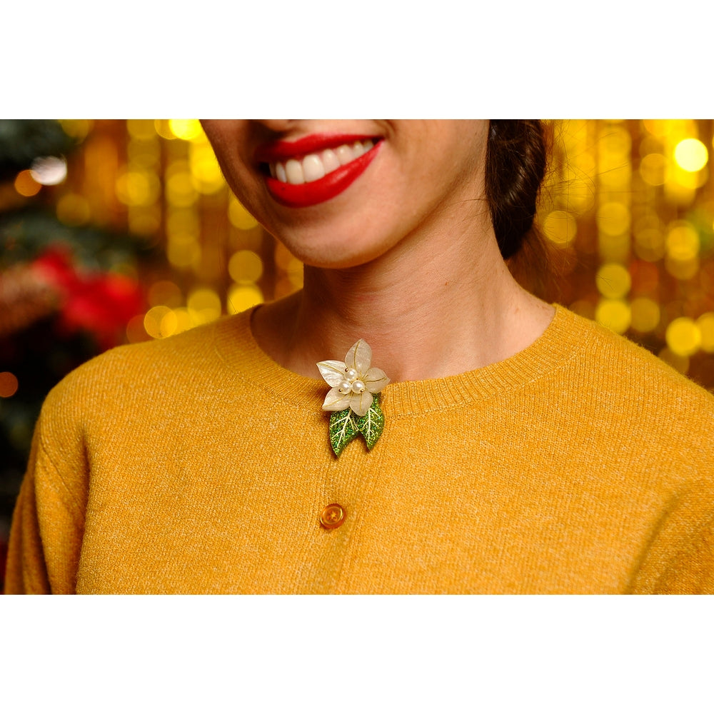 Christmas Flower Button Cover by Laliblue 7