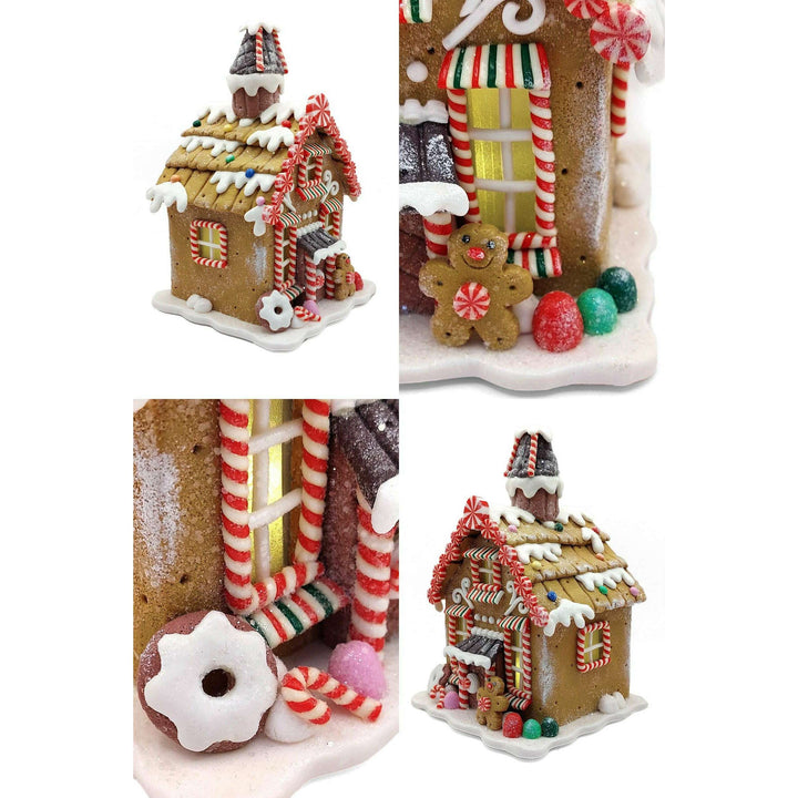 Christmas Gingerbread Candy House. Wizardi Festive Decoration F07-N2-21-KA605B