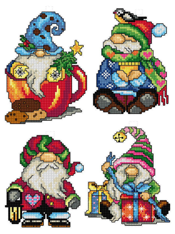 Christmas Gnomes 138CS Counted Cross-Stitch Kit
