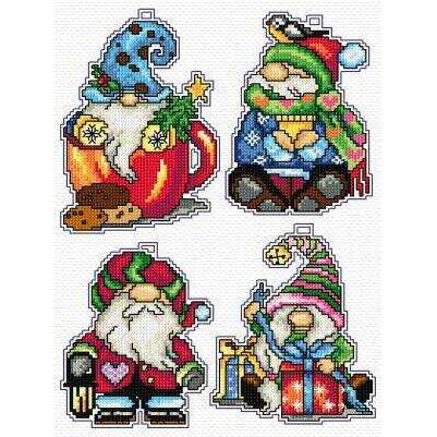 Christmas Gnomes 138CS Counted Cross-Stitch Kit
