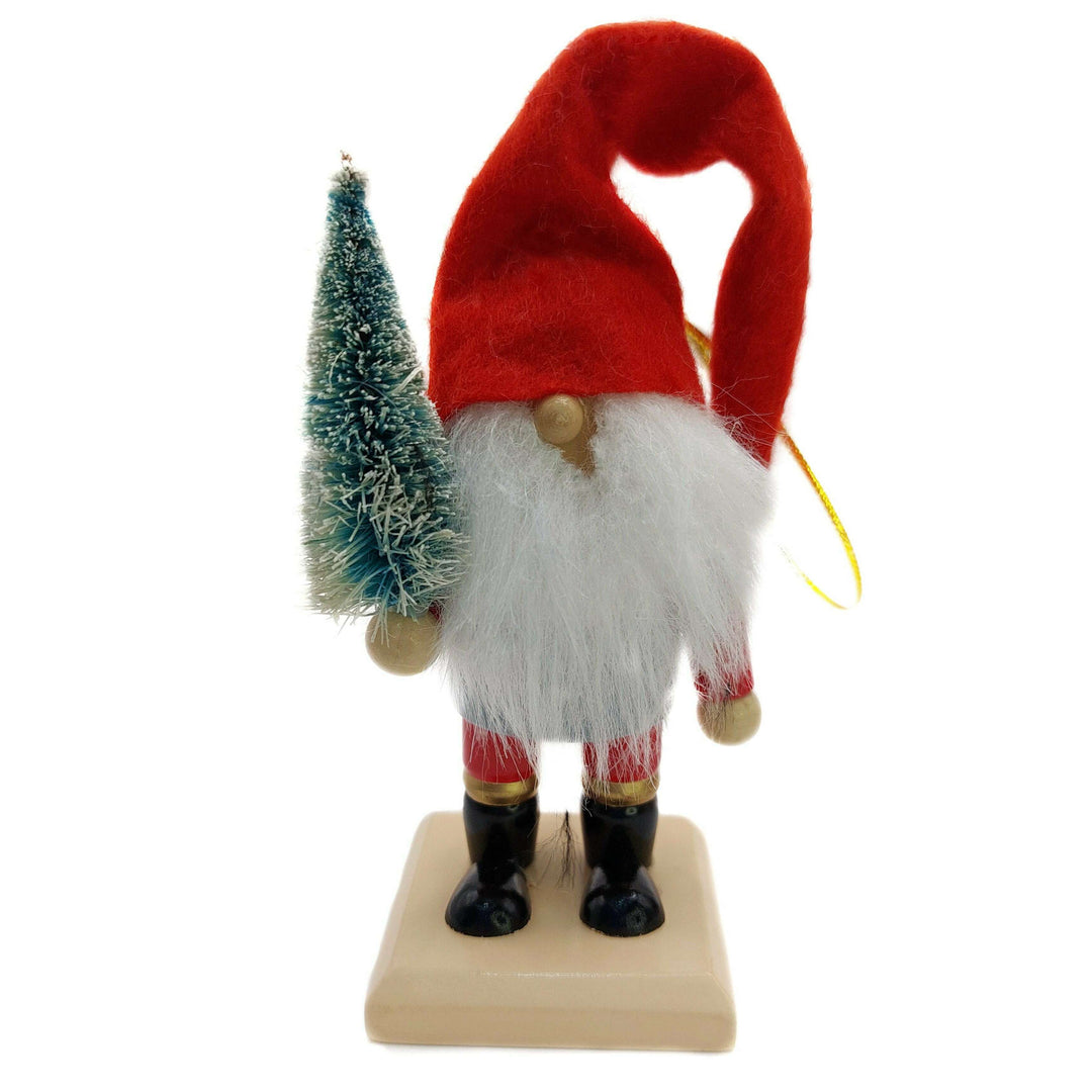 Christmas Gnomes Set. Wizardi Classic Wooden Festive Decoration F07M14-14