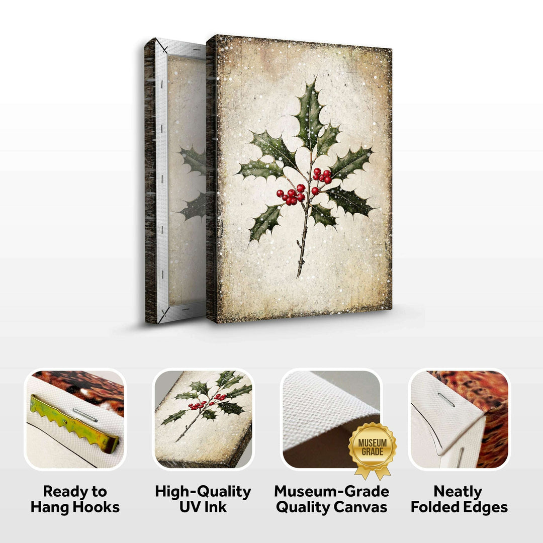 Christmas Holly Wall Art II