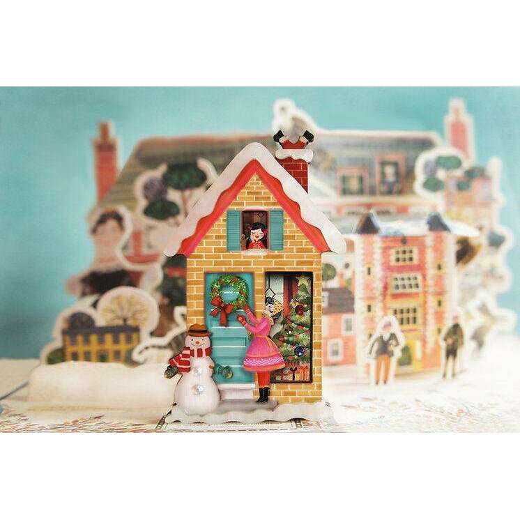Christmas House Brooch by Laliblue - Quirks!