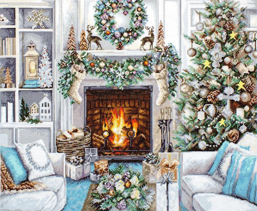 Christmas Interior B2394L Counted Cross-Stitch Kit