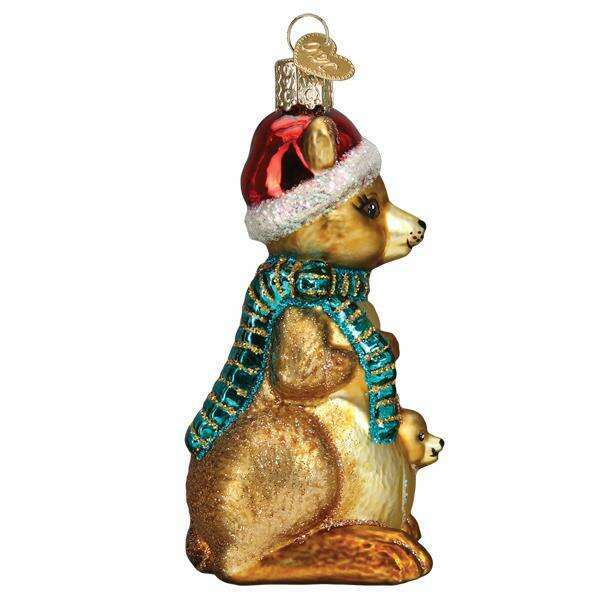 Old World Christmas Kangaroo Blown Glass Ornament