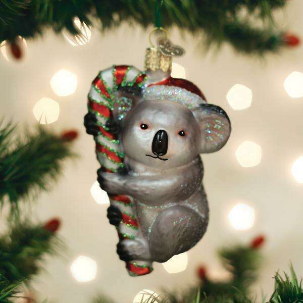 Old World Christmas Christmas Koala Blown Glass Ornament