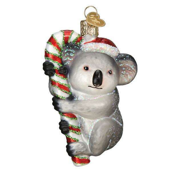 Old World Christmas Christmas Koala Blown Glass Ornament