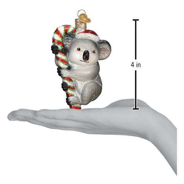 Old World Christmas Christmas Koala Blown Glass Ornament