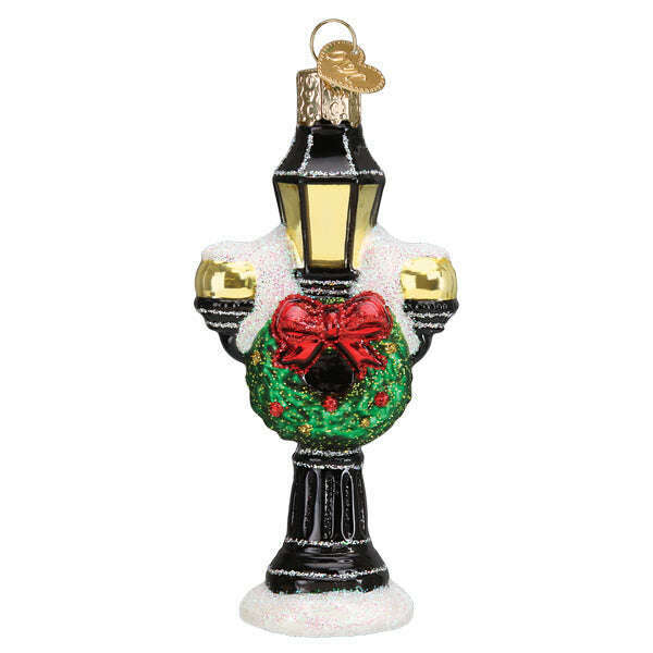 Old World Christmas Christmas Lamp Post Blown Glass Ornament