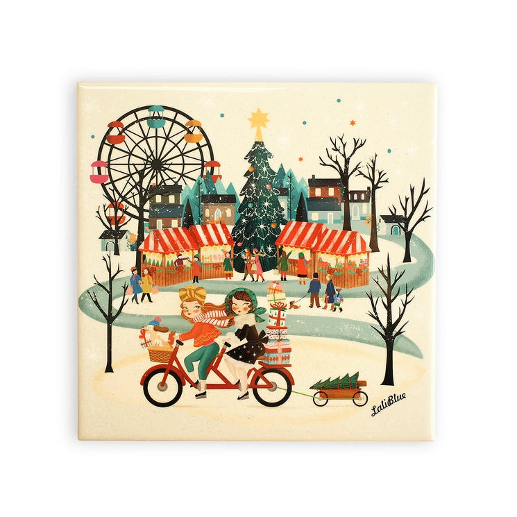 Christmas Market Tile by Laliblue 